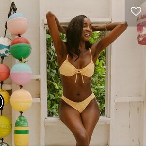 MONTCE SWIM CANARY STRIPE LULU BOTTOM